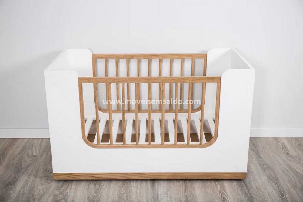 Conjunto de Bebe - Berço Fraldário e Roupeiro - Somos Fábrica