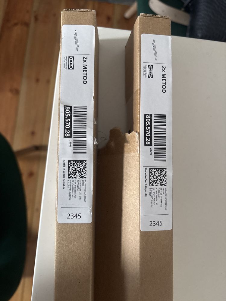 IKEA METOD szyna łącząca do szafki / panel maskujący 3 szt