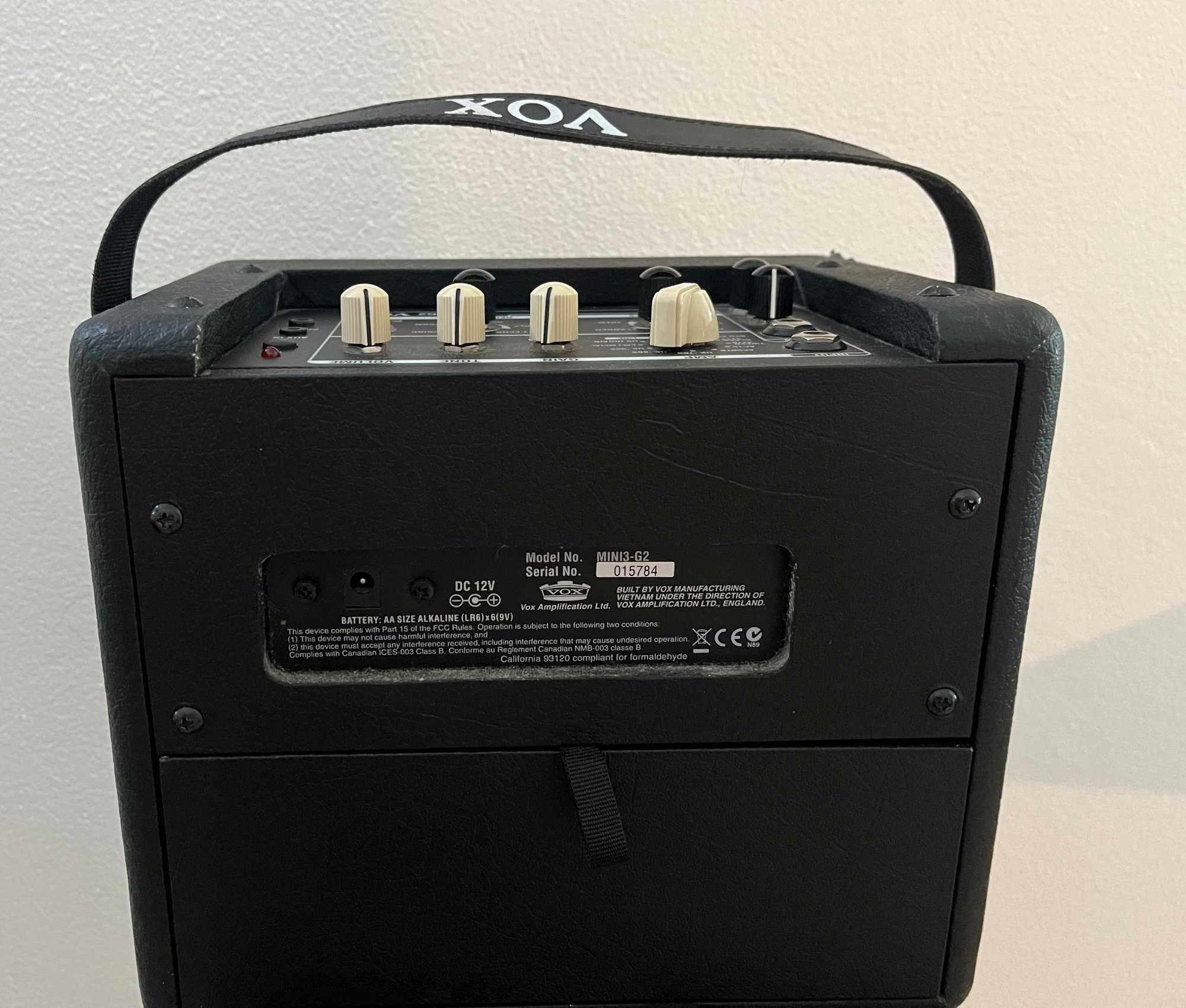 Amplificador Guitarra e Voz Portátil Vox Mini 3 G2