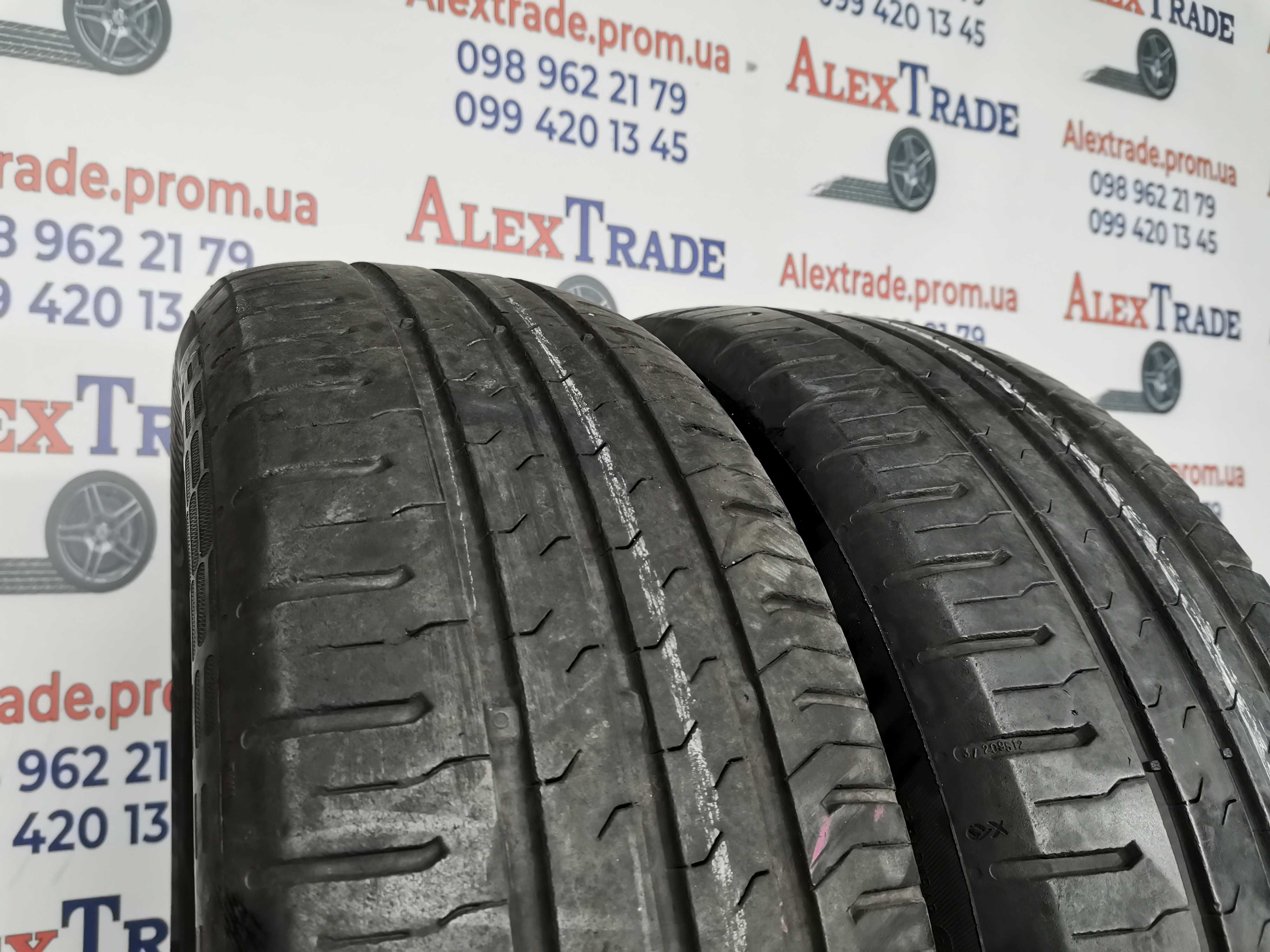 2 шт. 185/65 R15 Continental ContiPremiumContact 5 літні шини б/у