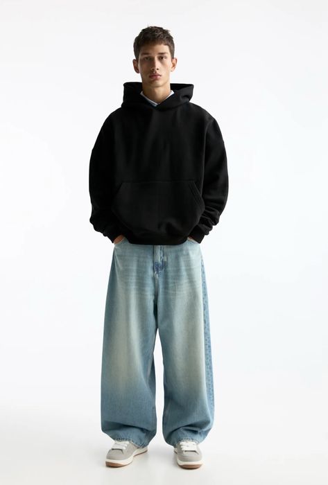 Худі Pull&Bear (M-L) Boxy Fit Hoodie Оригінал Худи Кофта Свитшот Новый