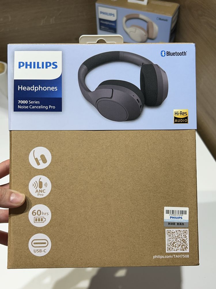 Нові Бездротові накладні навушники Philips TAH7508 з шумодавом
