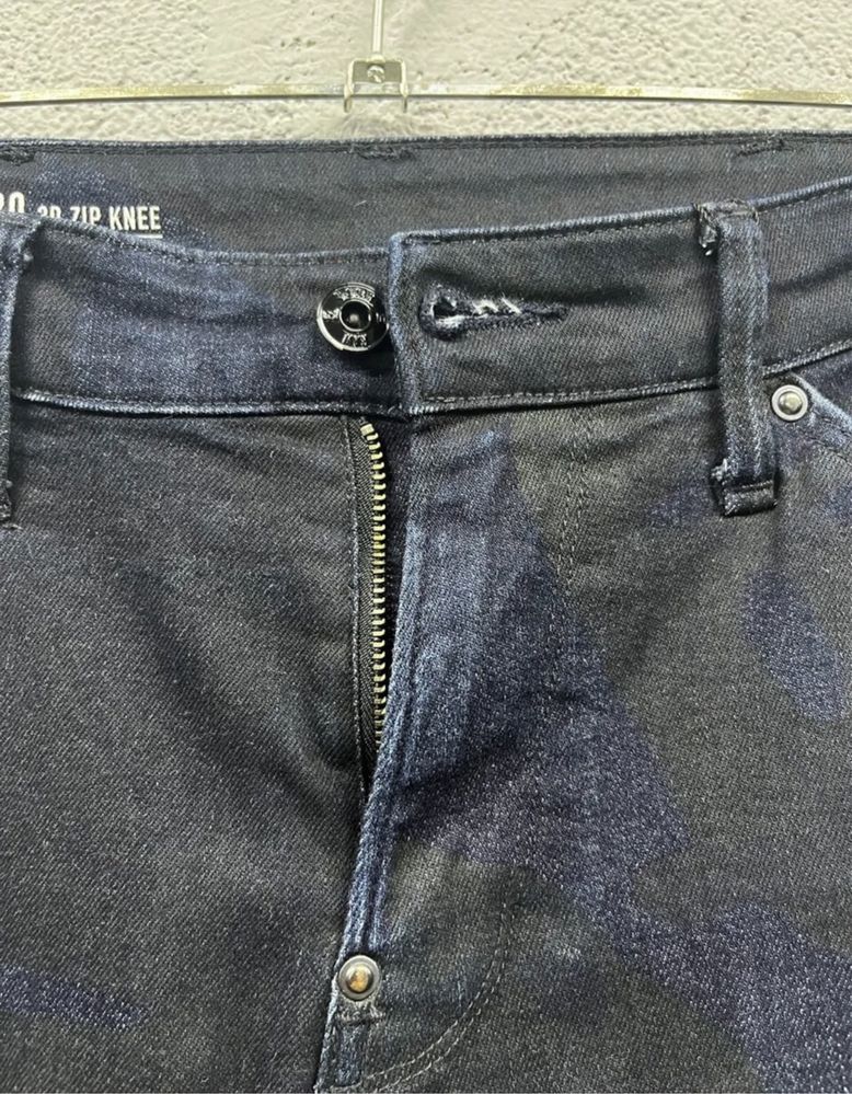 Джинси G star raw W29 L32 skinny 3d zip knee чоловічі