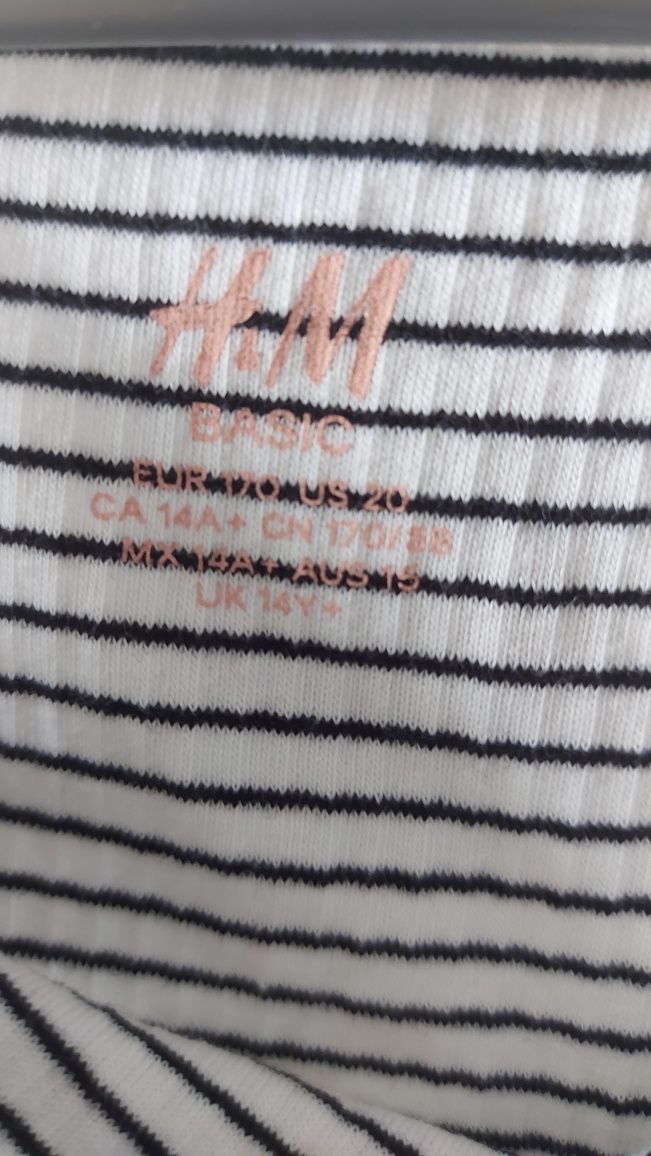 Top podkoszulka na ramiączkach H&M 170 paski
