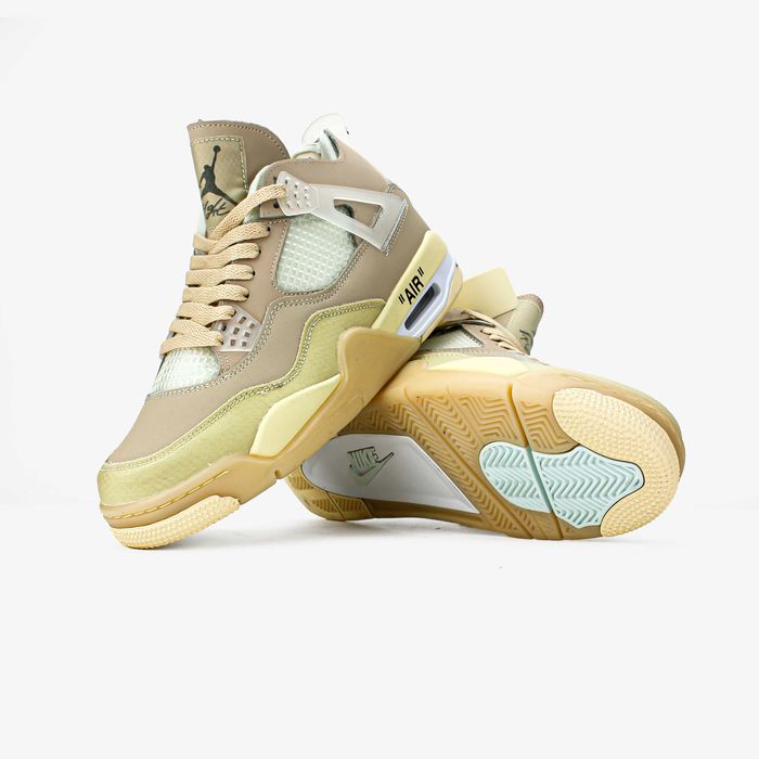 Мужские кроссовки Nike Air Jordan 4 Retro "OFF-WHITE SAIL" Luxe. 41-45