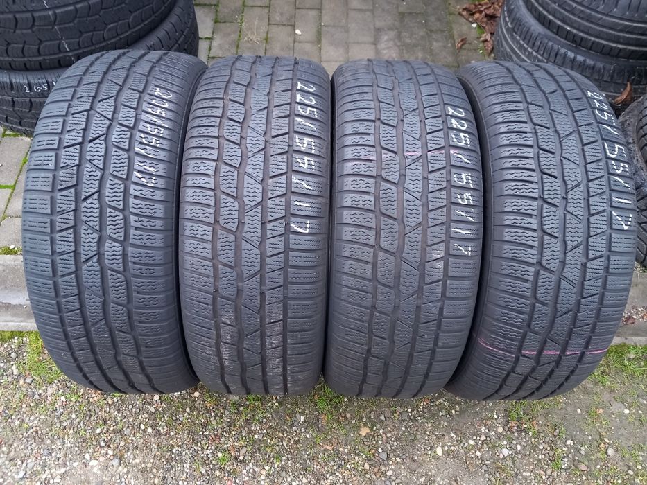 4x Opony Używane Zimowe 225/55R17 Continental