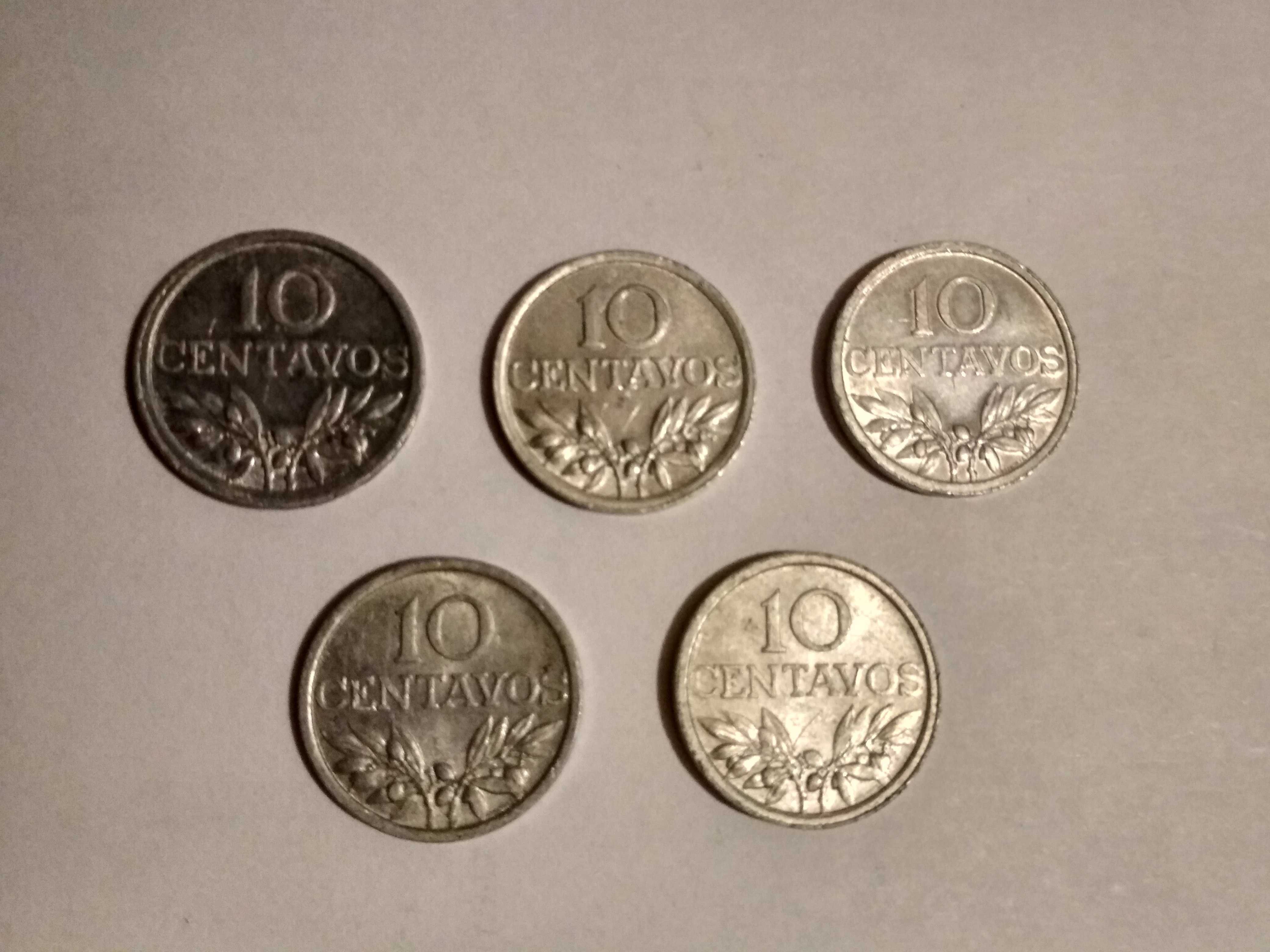 Moedas 10 Centavos Alumínio - 1975/1976/1977/1978/1979
