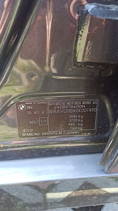 BMW e90 318d kombi.Rok produkcji 2007