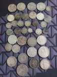 Moedas em prata antigas