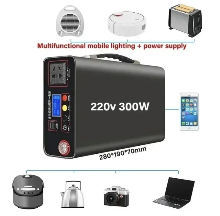 Портативна зарядна станція 220v