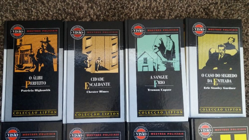 12 livros policiais Coleção Lipton - 10€ o conjunto