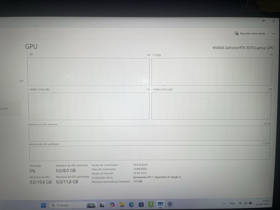 Portátil gaming|RTX 3070|240 hz| 1 TB| i7 11800h| 24G RAM