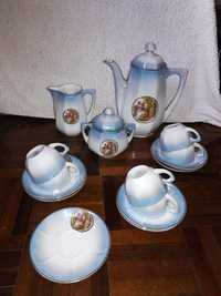 Serviço de chá muito antigo de porcelana SP Coimbra - vintage
