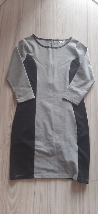 Sukienka szaro czarna