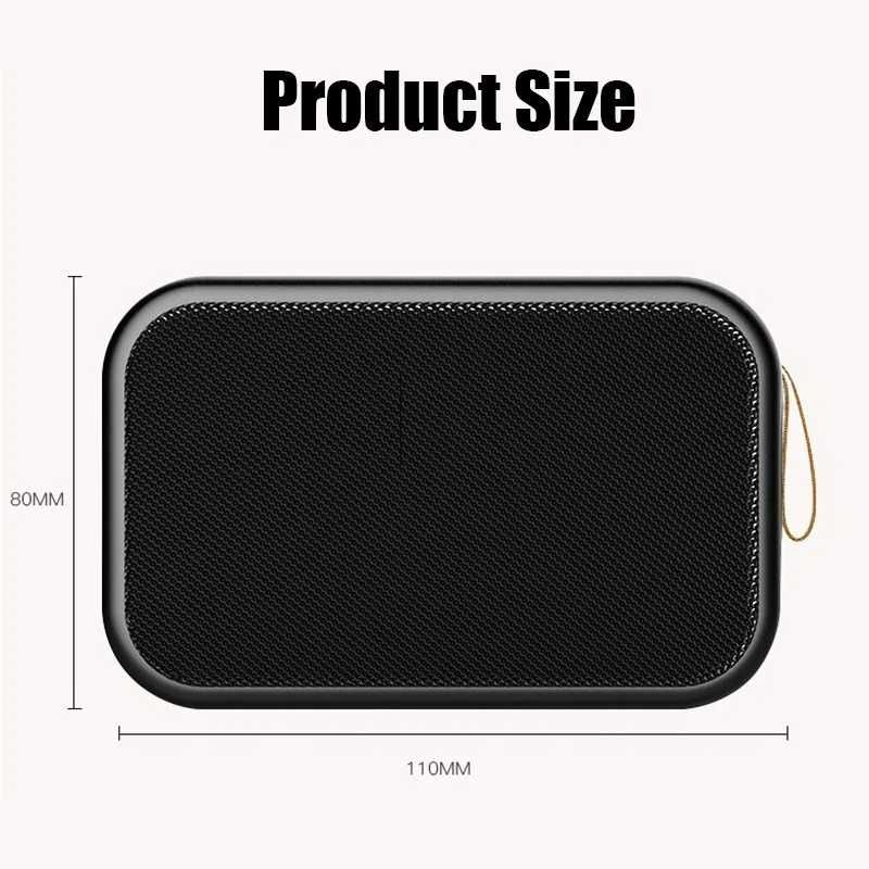 Alto-falante portátil bluetooth sem fio baixo subwoofer