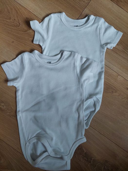 2pak body niemowlęcych H&M 68 basic