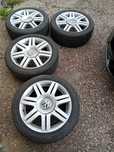Jantes VW 5x112 R17 pneus gastos