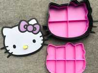 Hello Kitty, szkatułka na gumki i spinki, nowa, różne kolory