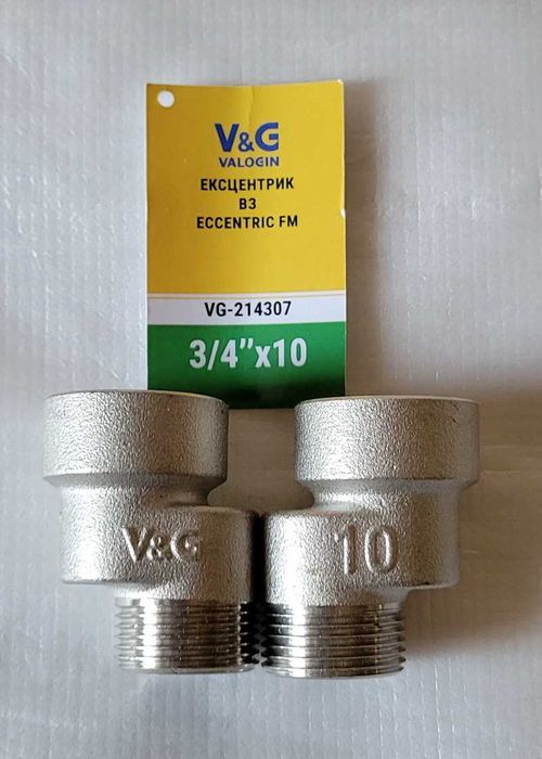 Нові ексцентрики для сантехніки V&G Valogin 3/4" х10