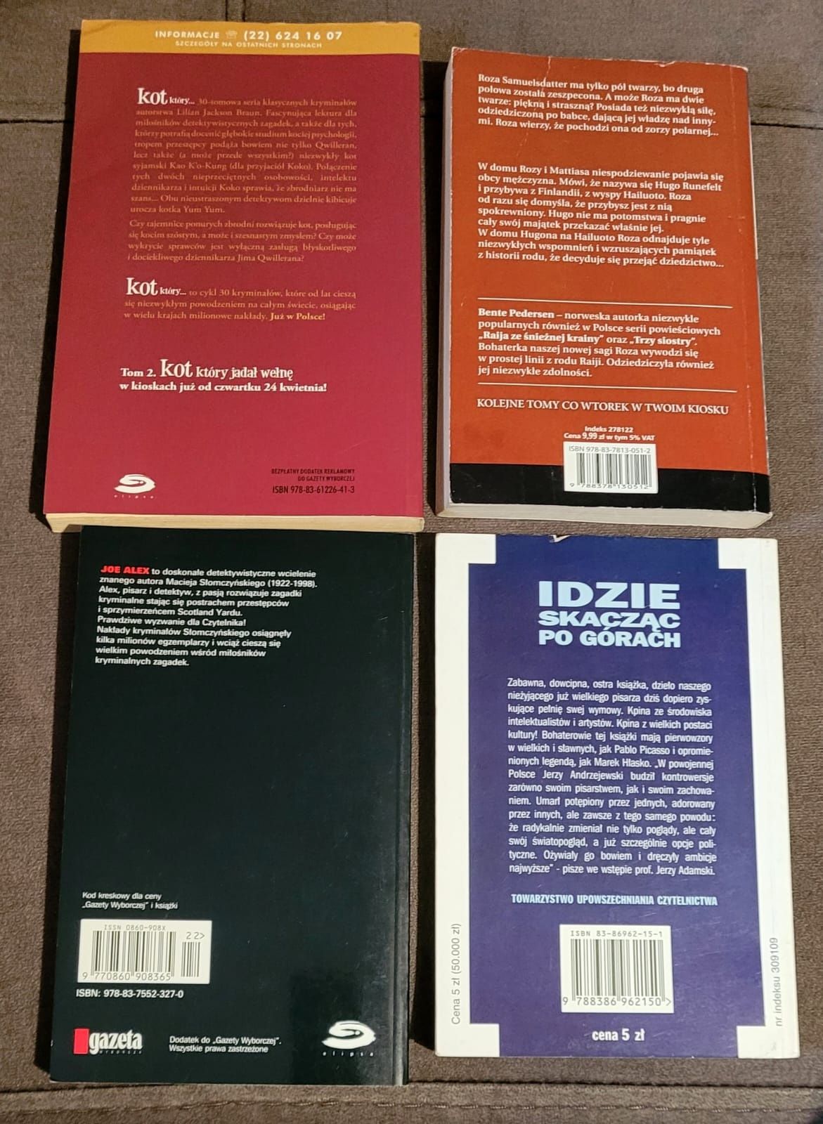 4książki Andrzejewski, Alex, Pedersen i Braun