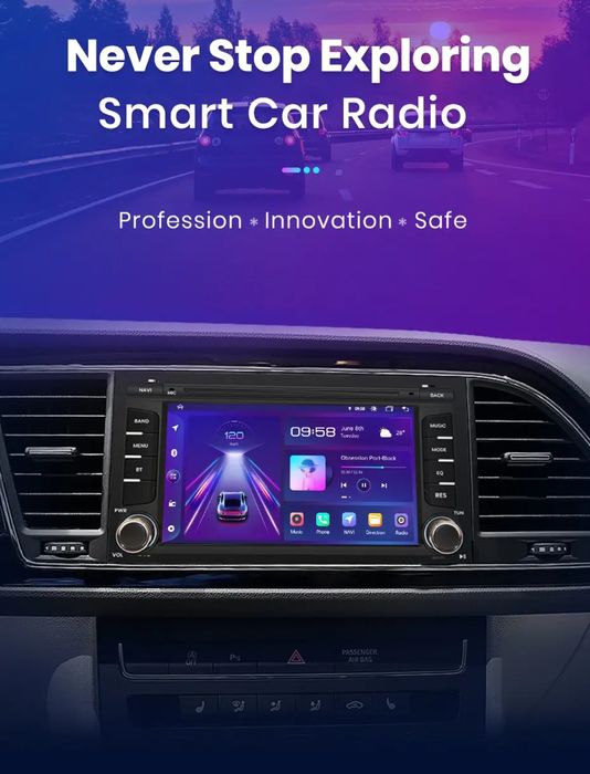 Rádio 7" android Seat Leon 2012-20 Mk3 CARPLAY WIFI GPS 2/32GB SELADO