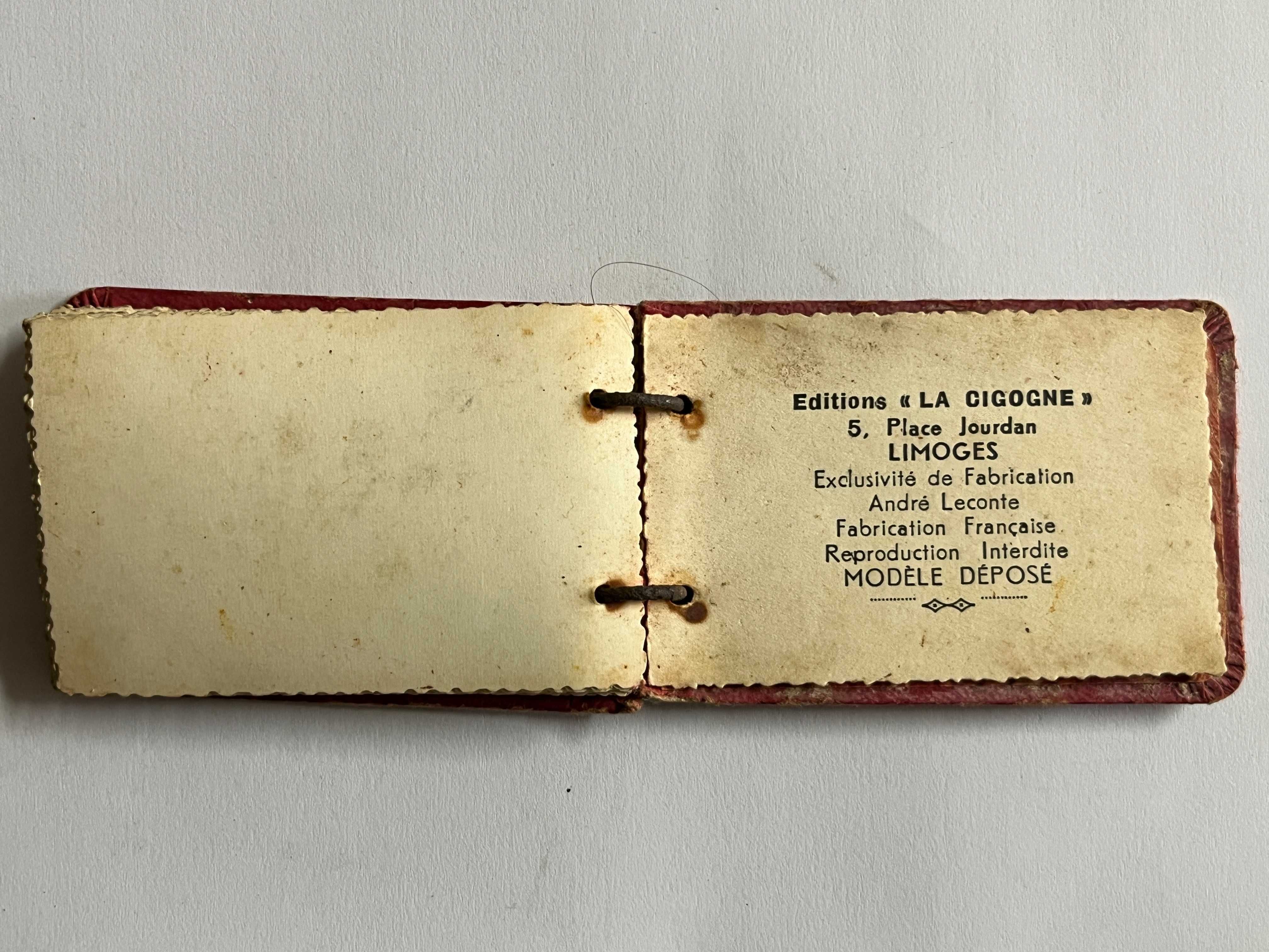 Châteaux de La Loire - Miniálbum de postais dos anos de 1940
