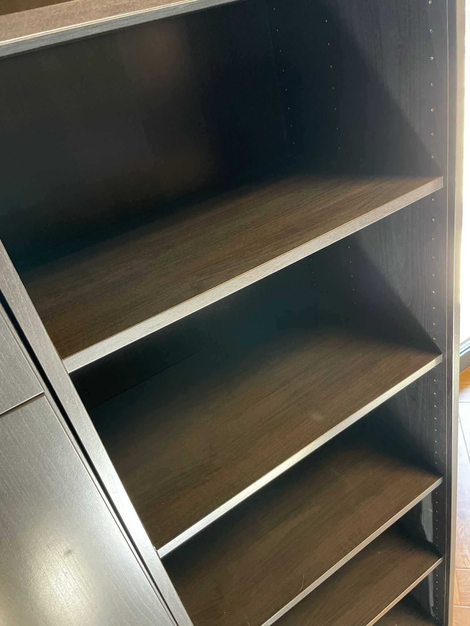 Regał BESTA IKEA Czarny Brąz