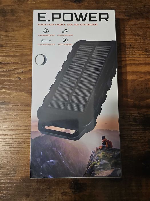 Ładowarka solarna E.POWER 26800mAh
Nieotwarte · E.POWER