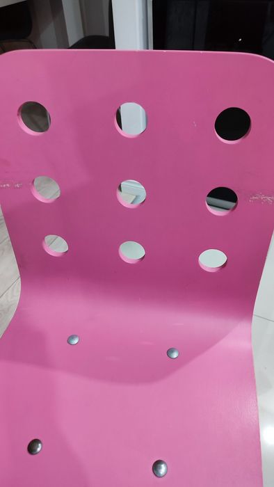 Krzesło Biurowe Ikea Jules różowe