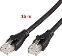 Patchcord Kabel LAN, przewód sieciowy, RJ45, Cat6, 15m