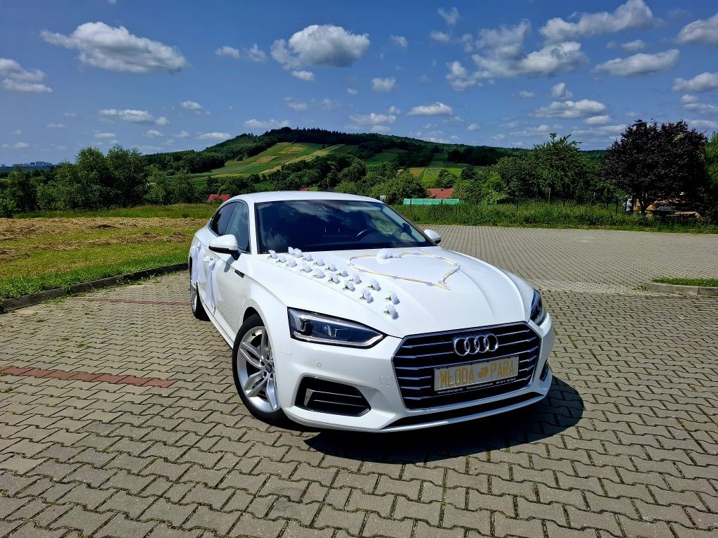 Auto do ślubu / Samochód do ślubu / Białe Audi A5 / Wolne terminy!