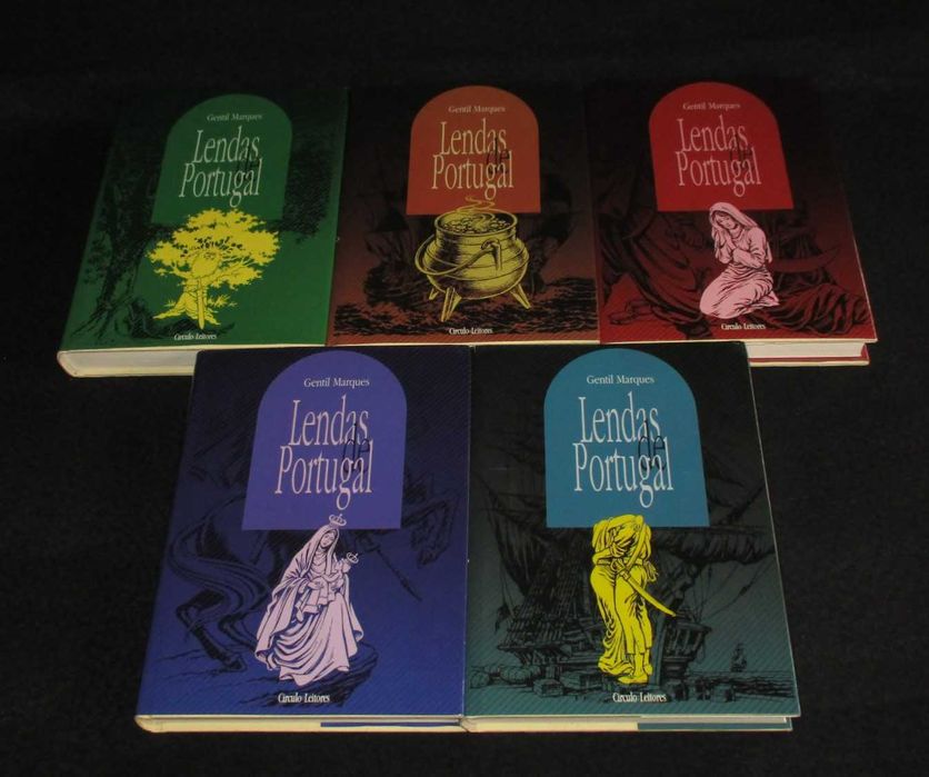 Livros Lendas de Portugal Gentil Marques 5 Volumes Completa