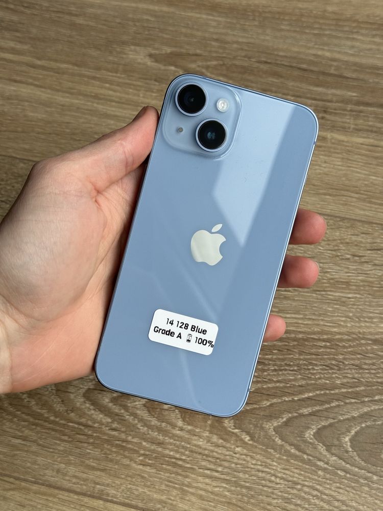 АКБ 100% Гарний Apple iPhone 14 128 Blue Neverlock