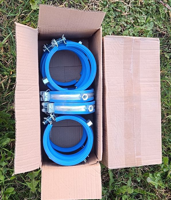 20 sztuk - obejma opaska zaciskowa akustyczna do rur Clamp 110 dBlue 2