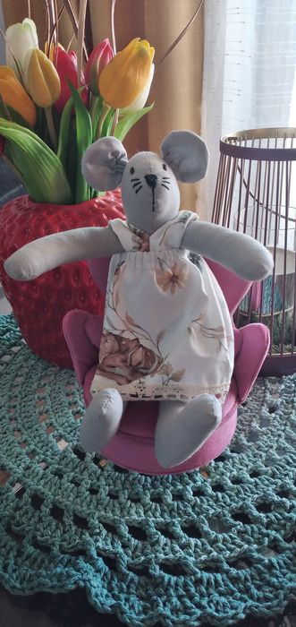 Maskotka myszka Tilda handmade