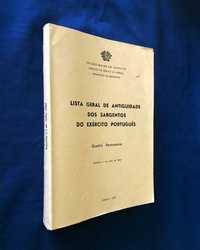 Lista geral de ANTIGUIDADE dos SARGENTOS do EXÉRCITO Português - 1980