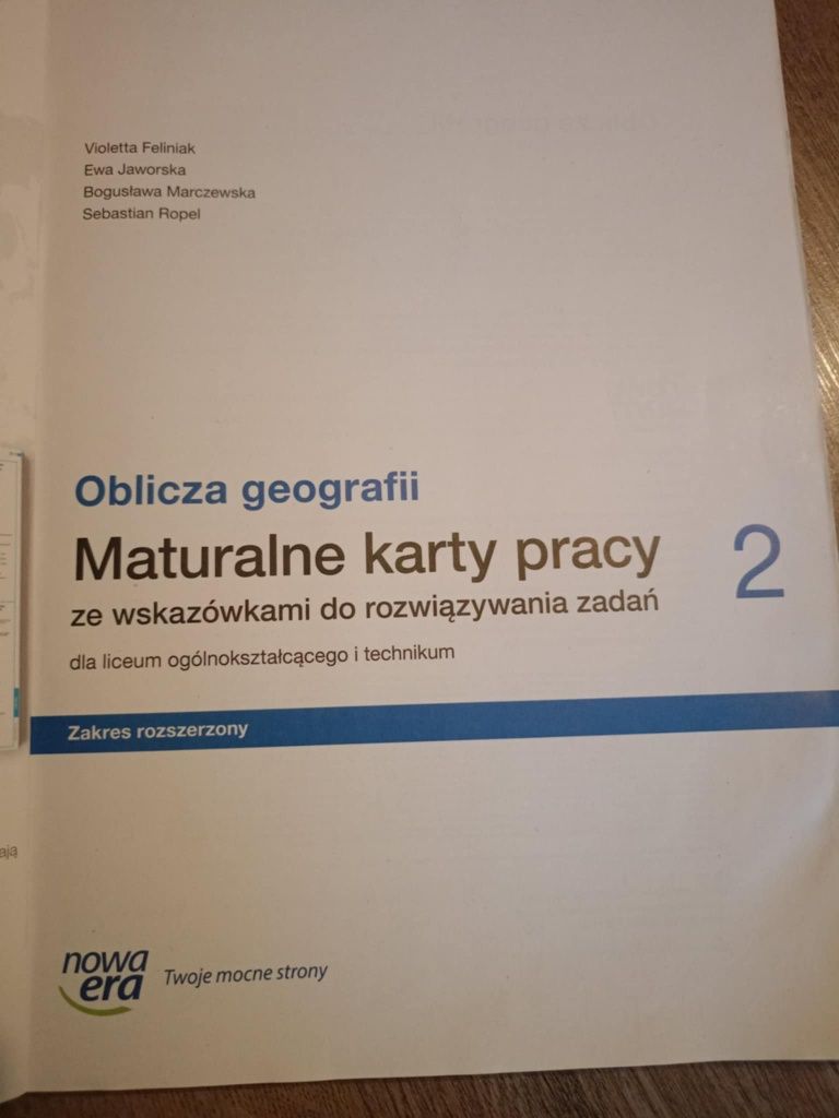 Oblicza geografii 2 Matura karty pracy zakres rozszerzony Nowa Era