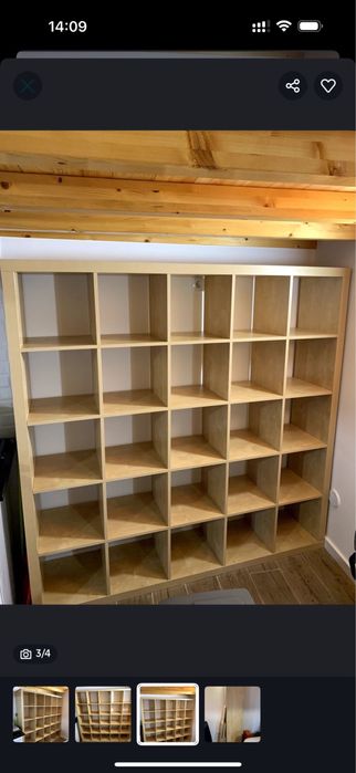 Kallax 5x5 IKEA com acessorios