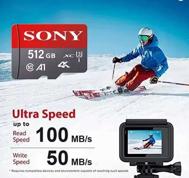 Karta pamięci Micro SD Sony 4K XC U3 Class 10 512GB Szybka OKZAJA