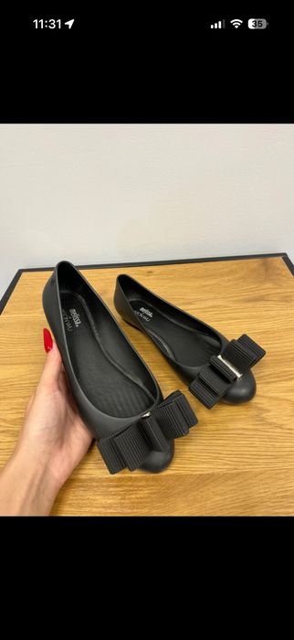 Czarne baleriny Melissa