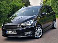 Ford Grand C-MAX 2.0 TDCI 150KM * Navi SYNC Radar Kamera Półskóra ACC Sam Parkuje FULL