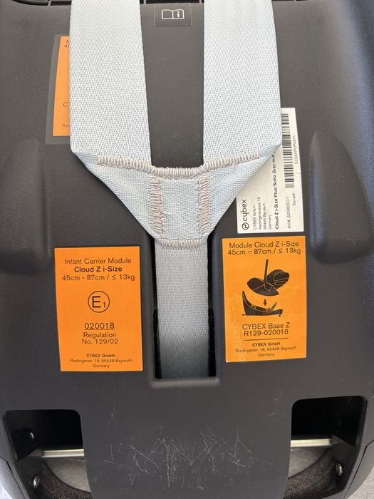 Ovo Cybex Cloud Z Cinzento usado + adaptadores para carrinho