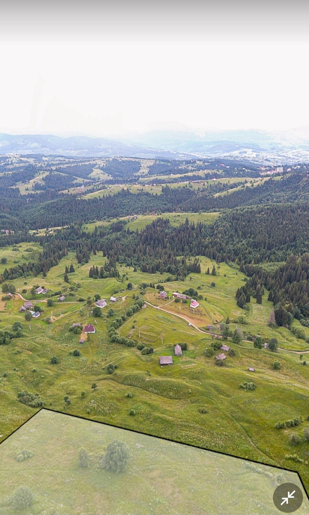 Терміново! Земельна ділянка 1,4727 га, с.Яблуниця, Ів.-Фра
