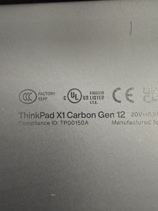 Lenovo thinkpad x1 carbon gen 12 , i7ultra/32/512 ноутбук ,леново