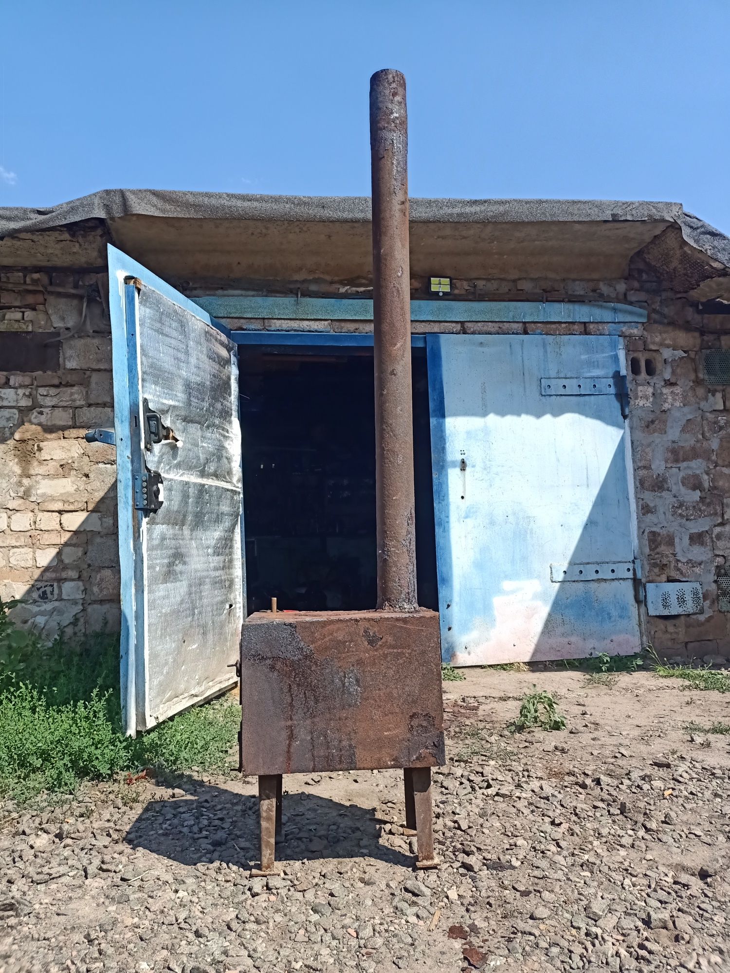 Печка  буржуйка.