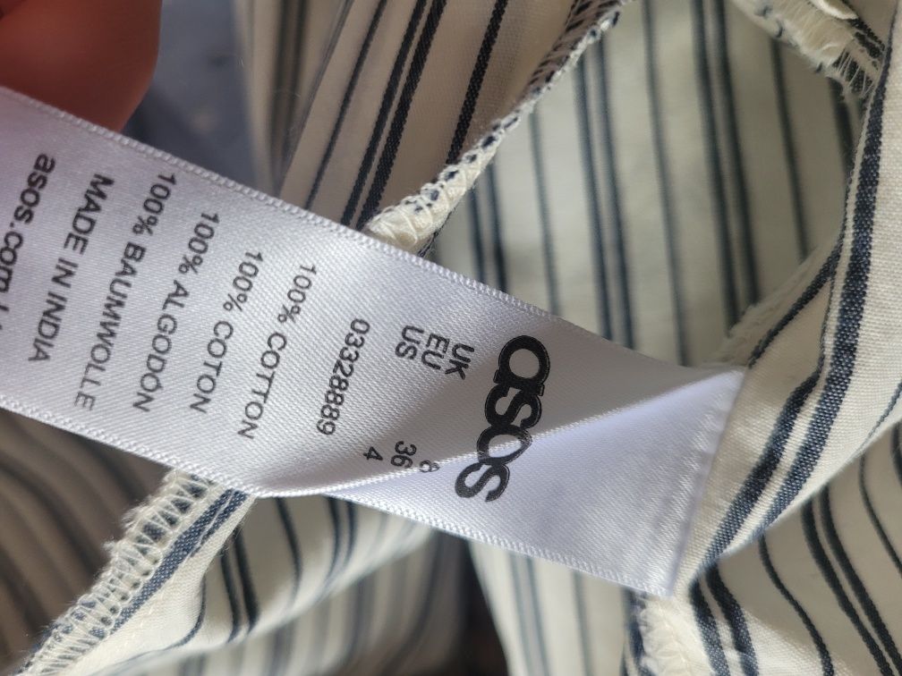 Koszula oversize crop top Asos