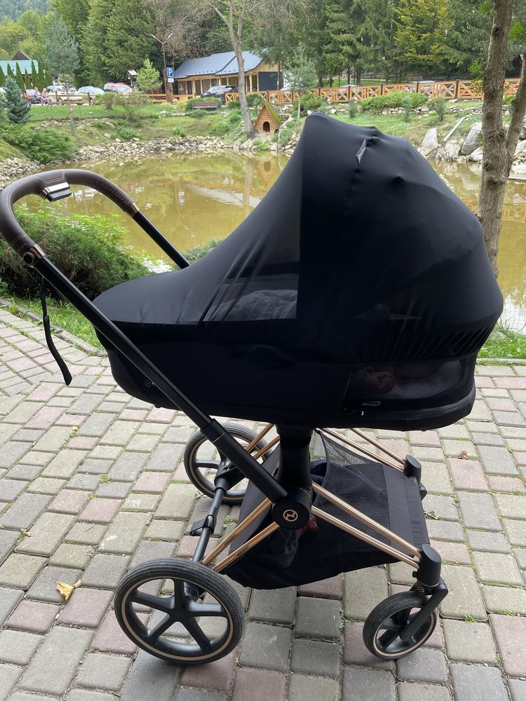 Візочок Cybex Priam 2 в 1 2022 Rose Gold люлька прогулянка