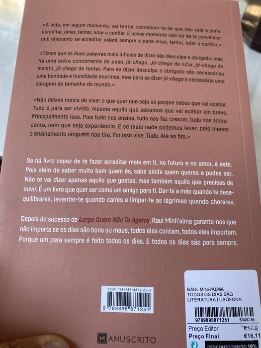 Livro- Todos os dias sao para sempre