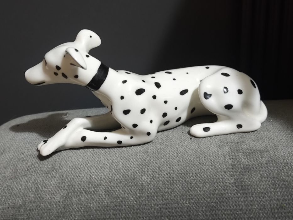 Figurka porcelanowa piesek ,pies dalmatyńczyk Cero. Vintage
