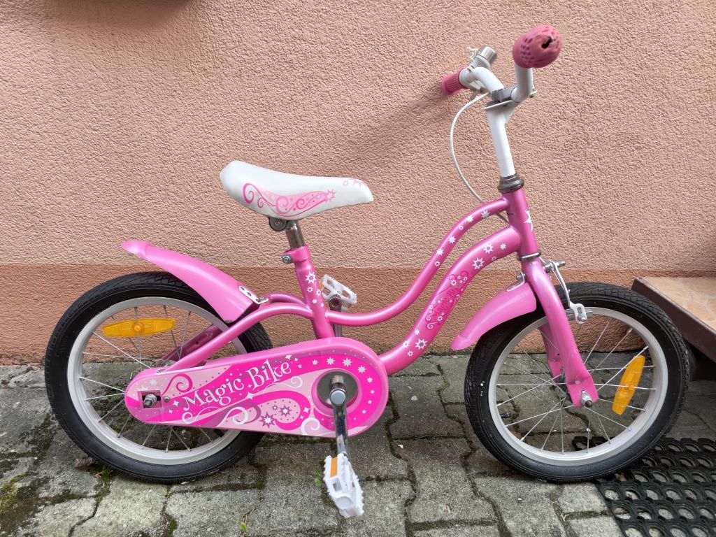 Rower dziecięcy Magic Bike nowość różowy 12"
